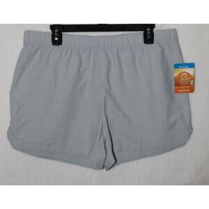NWT Columbia Blossom Bay Shorts in Light Blue, 4 inch Inseam, Women's Size Large